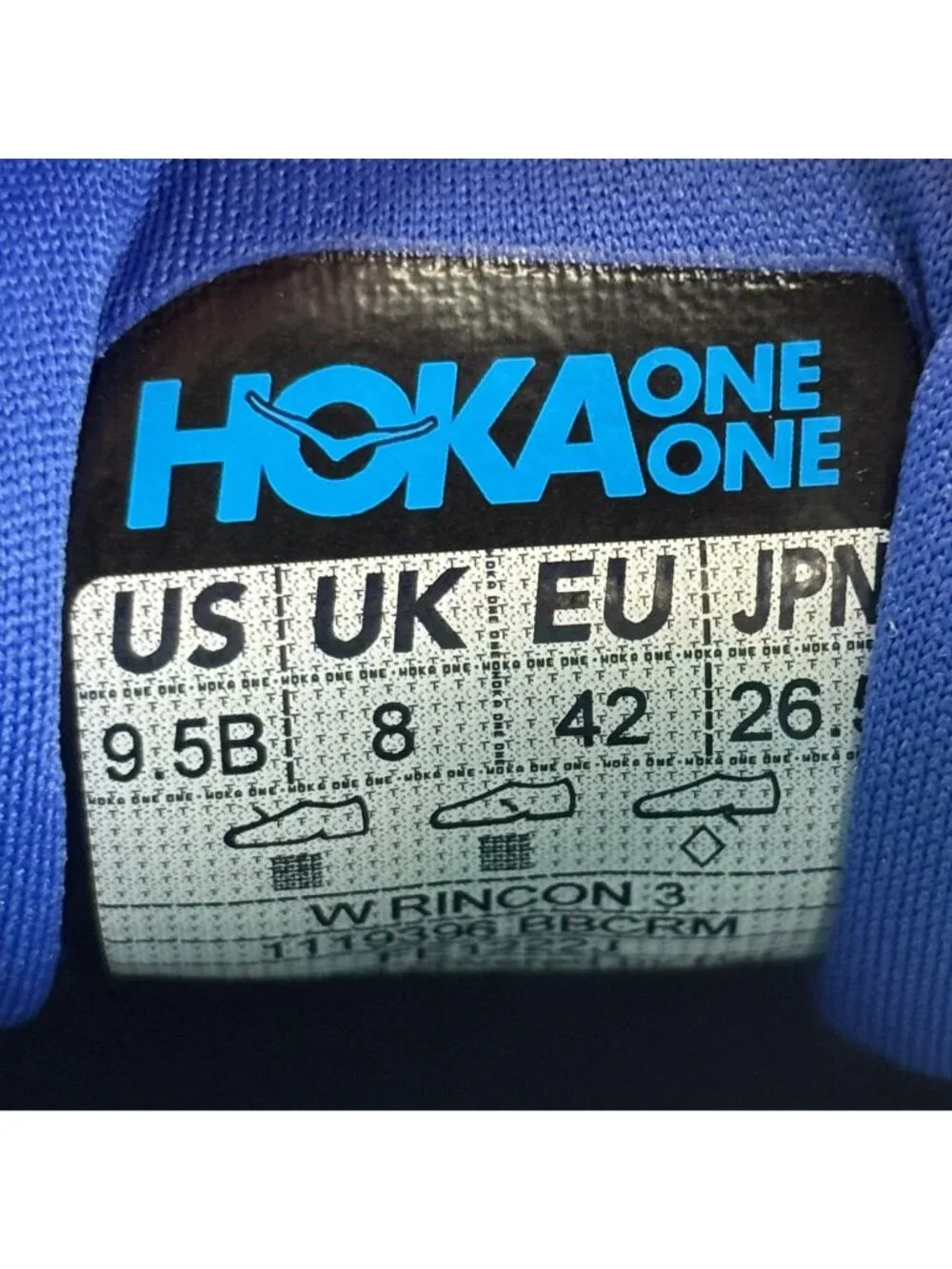 Hoka One One Rincon 3 Bellwether Blue Ceramic Women's Size 9.5 B Running Shoes - Picture 11 of 11